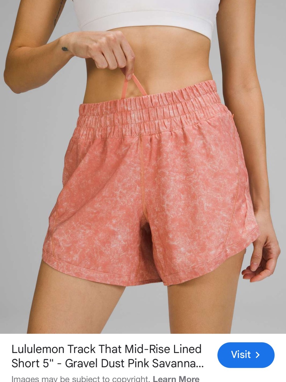 lululemon track that 5” short